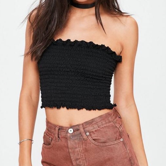 Zaful Tops - Shirred Tube Top